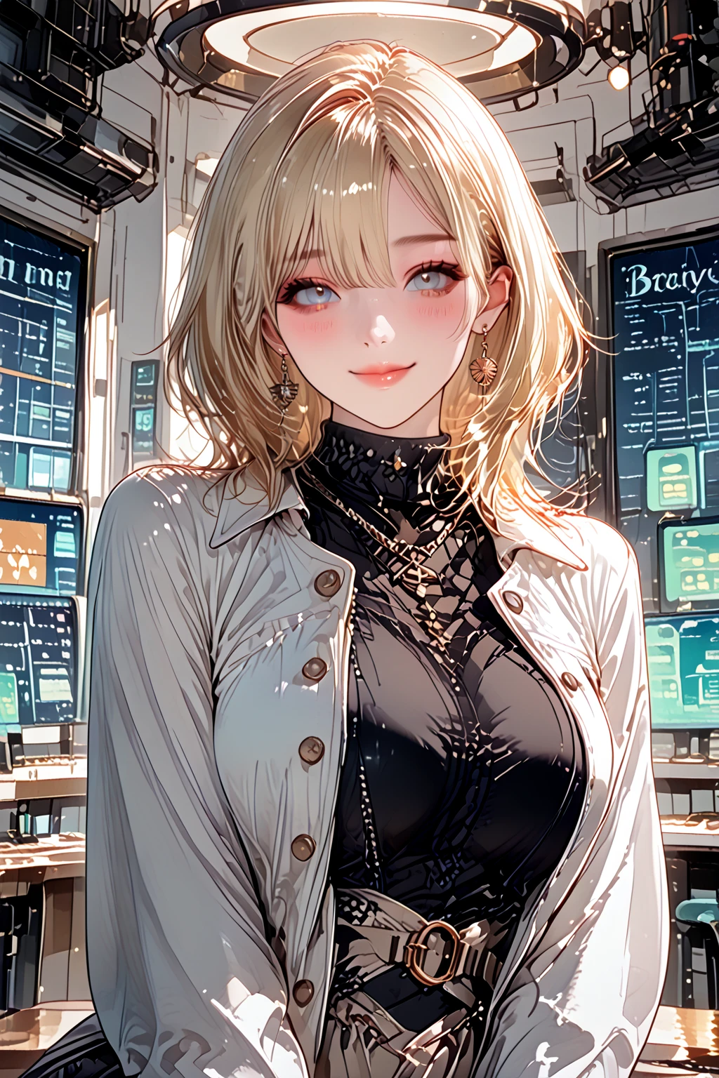 (1girl:1.3), Masterpiece, Best quality, amazing beauty, [[3D]], 4K, absurdres, finely detail, super detailed eye, perfect ???????, official art, cinematic lighting, BREAK, Library, silky long hair, hair bun, blonde, super shiny detailed black eye, big eyes, sparkle(in the eyes), thick eyebrow, Gazing into the Distance, close-mouth, plump lips, Mascara, False eyelashes, pink lips, eyewear, Looks like fun, BREAK , ???????????, tall, slender, fair skin, sitting chair, full body, from front, BREAK , She has headphones on, BREAK,(kimono:1.3)Lo-fi,メガネ