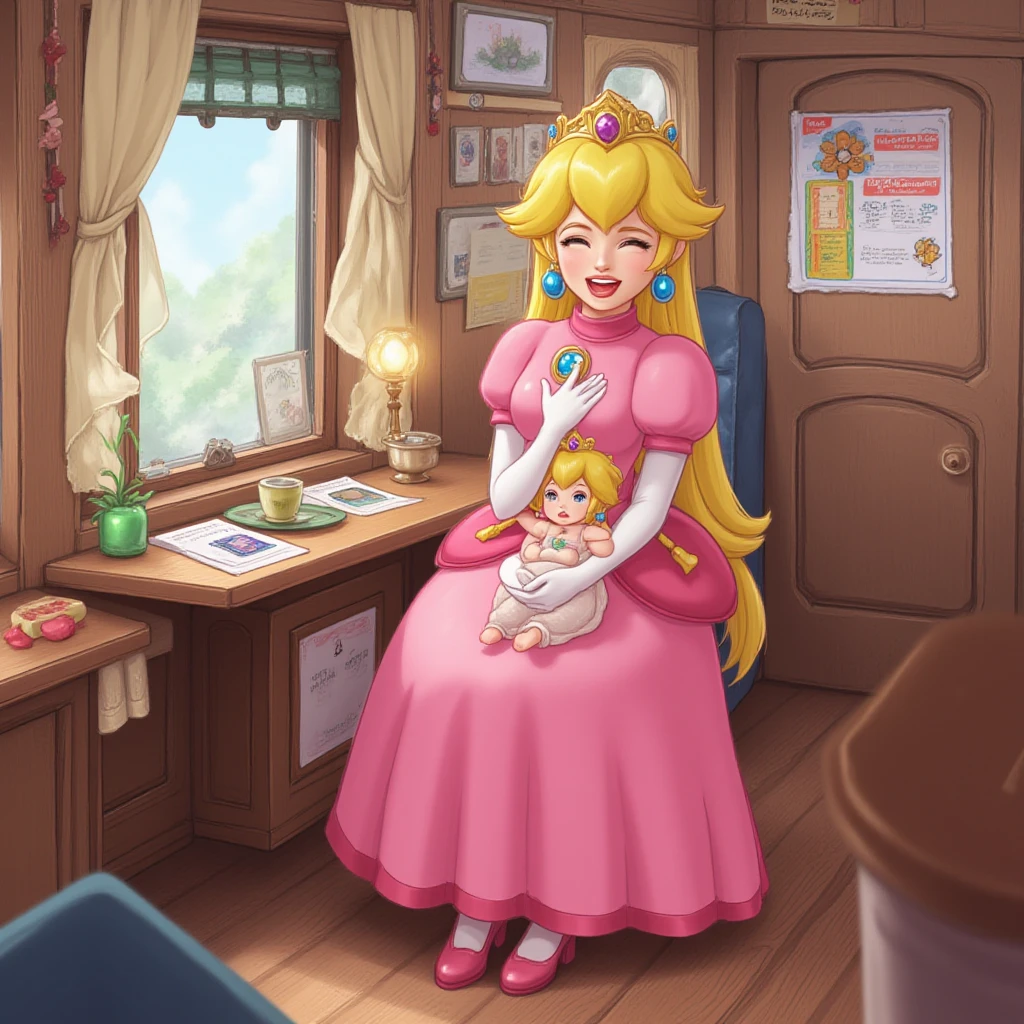 cute tinkerbell with a huge beard