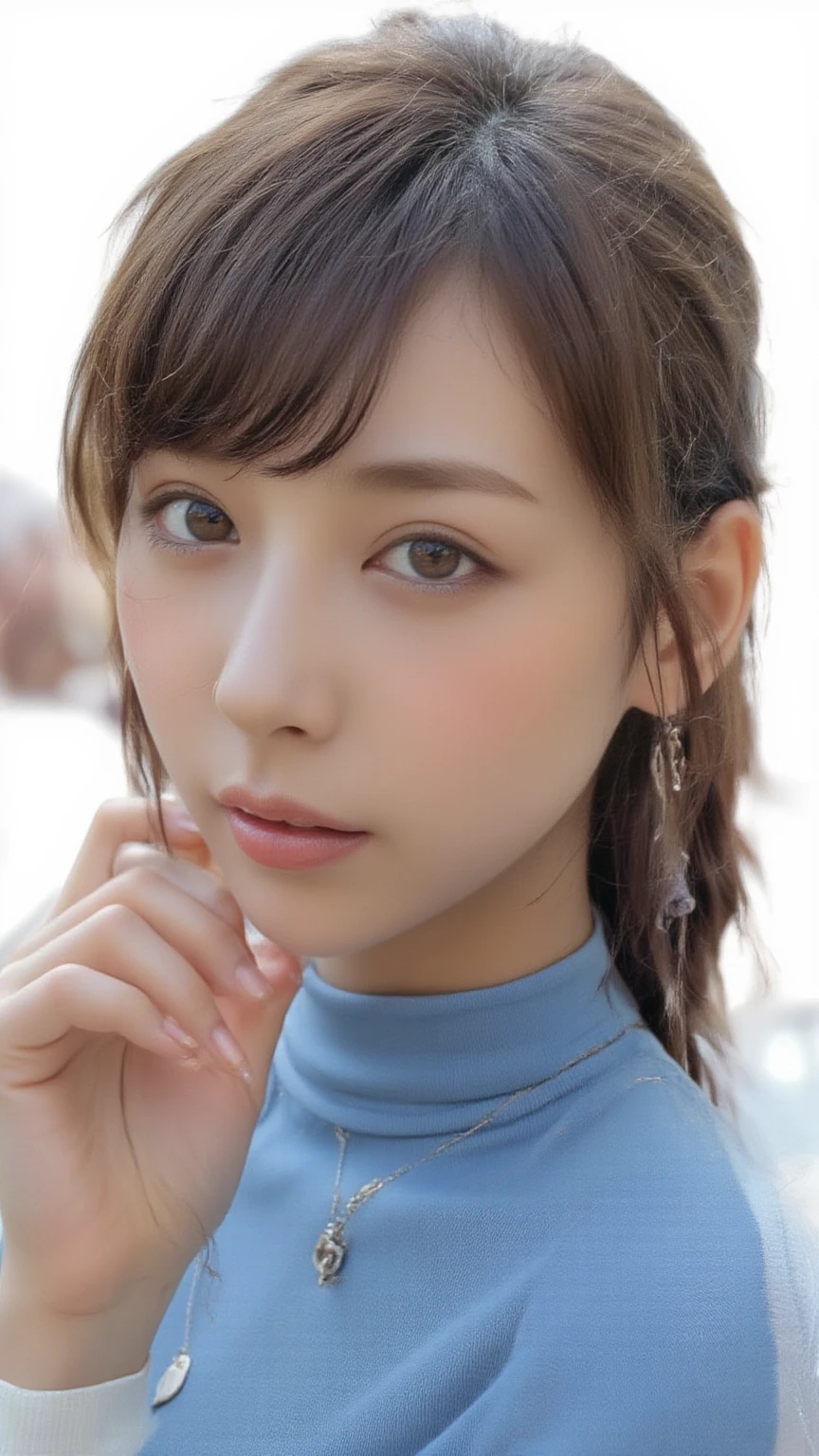 Browsing Caution, One Girl, (beautiful girl, Delicate girl:1.3), (14 years old:1.3),
break, Very beautiful eyes, (Symmetrical eyes:1.3),
break, Small breasts, Brown eyes, Parted bangs, Pink Hair, (ponytail), (Upper teeth, The best smile:0.2),
break, (Eye and  details:1.0),
break, (masterpiece, highest quality, Very detailed, Detailed face, 8k),Pink Hair,Fluffy hair,Beautiful pink hair