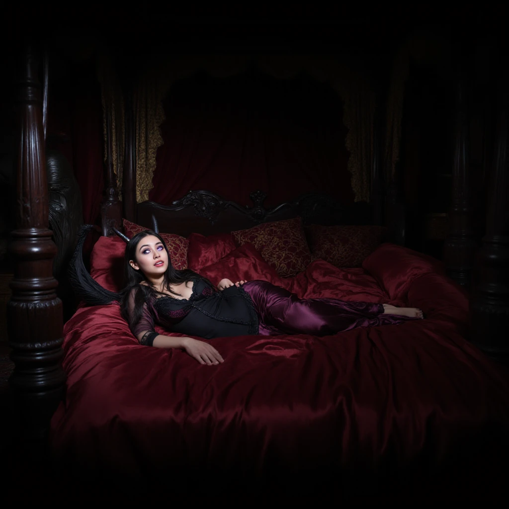 score_9, score_8_up, score_7_up, score_6_up, (rating: safe:1.5), 1girl, solo, (black_hair:1.5), wavy_hair, blue_eyes, looking_at_viewer, curly_hair, sitting, seiza, lips, sheet, (night:1.3), cxqz8r, bed, (skinny:1.3), (pale_skin:1.2), (open_mouth:1.5), (long_fangs:1.5), (fangs:1.5), (vampire:1.5), (furious:1.5), (angry:1.5), (holding:1.2), (holding_sheet:1.3), (hair_censor:1.5), (hair_over_breasts:1.4), (hair_over_one_breast:1.5), (very_long_hair:1.5), (_cover:1.3), (under_covers:1.4)
