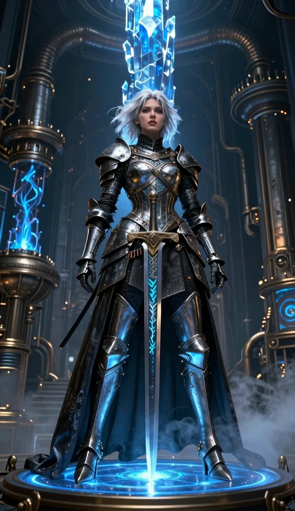 World Style，Armor Girl，Crystal material（3D rendering armor，refractive index：1.76 - 1.78，Albedo：0.03 - 0.05，ambient Light：Between 20-50，color：Dark Red, Medium saturation，Type of Light：ambient Light：1.2，Light source color：北极Light，Light源强度：Between 1 and 2，Light源方向：Adjust the position and direction of the Light source appropriately according to the shape and material of the object，Number of Light sources：2 - 3 Light sources
）Crystal exoskeleton，Red cape，Beautiful female knight，Detailed fantasy art，Red crystal armor，（Red crystal：15），（Red 0.5），（Crystal texture：1.5），Light滑的表面，high transparency，HD晰度，Texture and detail inside the material，Piezoelectric effect，逆Piezoelectric effect，Light学衍射，Amazing Armor，2.5D CGI fantasy artwork， 4K Fantastic Details，High Detail, Surrealism, Cubism, Constructivism, Chiaroscuro, Light线追踪, backLight, Stereoscopic View, Light, UHD, Retina, masterpiece, precise, Anatomically correct, high resolution, best quality, Textured Skin, HD, 4K