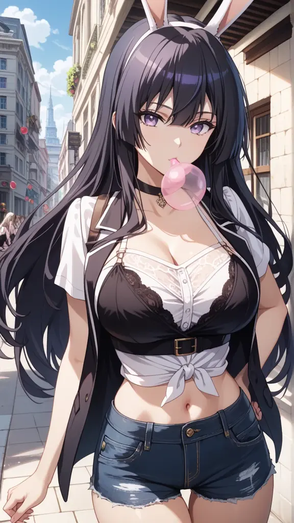 独奏，Close-up shot，Black hair, Canine ears, Beautuful Women, Graceful figure, Tongue out , Tongue stock, hearts in eyes，Love, Delicate skin, 8K, Super detail，Bigboobs，（With a collar），Inside the alley，big breasts  cleavage，Color temptation，Get wet，The upper body is ，Grasp  breasts with both hands，high qulity，tmasterpiece