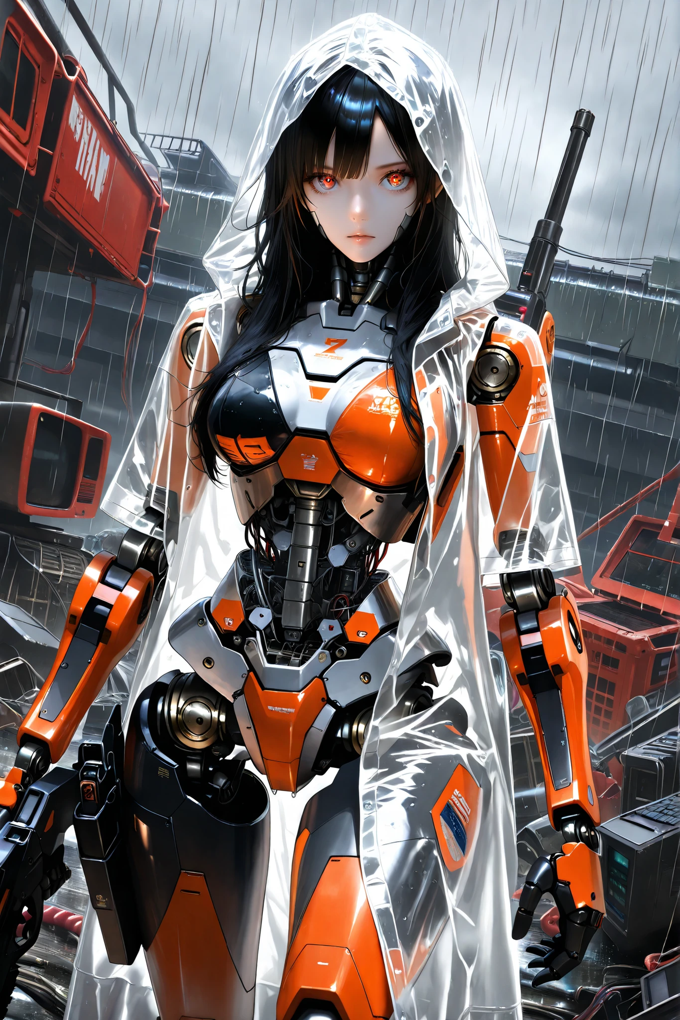 (masutepiece,Extremely detailed, Heavy mechs, hard surface),(Concept art:1.1),(Gundam Style:0.8), A woman wearing samurai robot armor holds a sword,(1girl:1.5),(tactical full face samurai helmet),(Jet black body:1.1),(long legged:1.1),(A detailed eye:1.3),(A detailed face:1.3),(Detailed weapons:1.3),(Detailed body:1.3),(full bodyesbian:1.5),(The background is flames:1.5),真