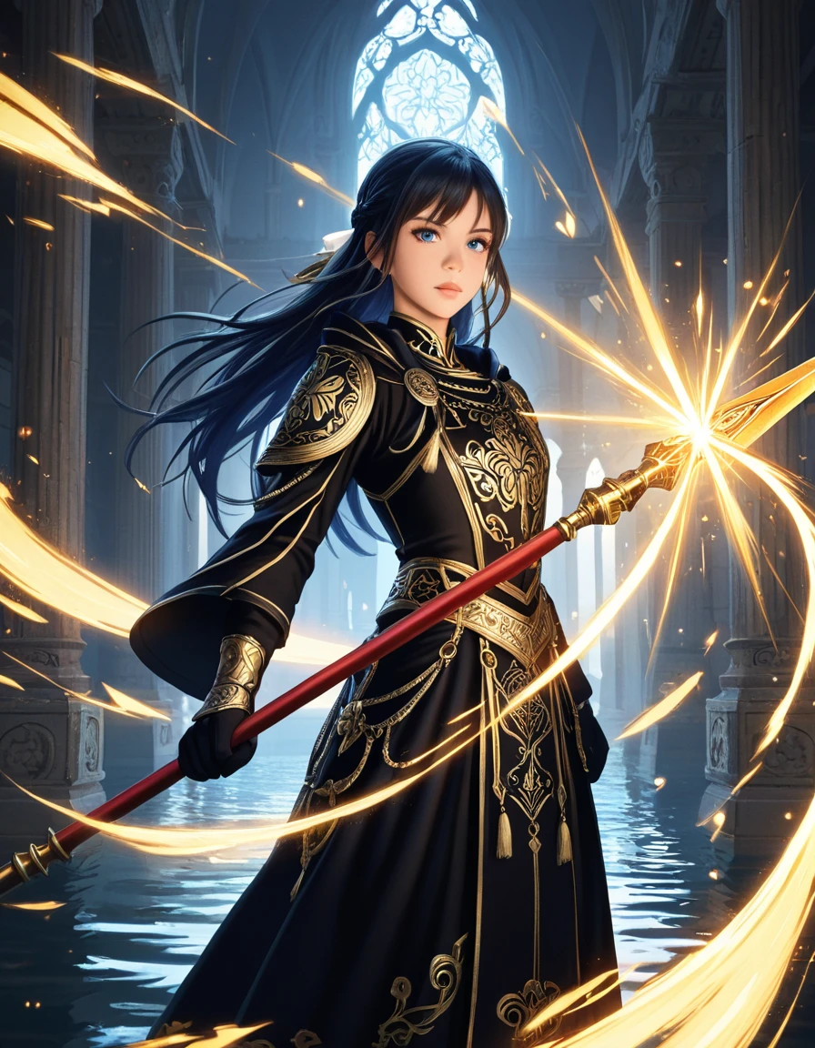 Highest quality、masterpiece、8K、Realistic、超High resolution、Very delicate and beautiful、High resolution、Fantasy、Perfect female body、mature woman、Blue Hair、Toned body、Cape、Clothing with low exposure、Full body emphasis、Simple Background、samurai、warrior