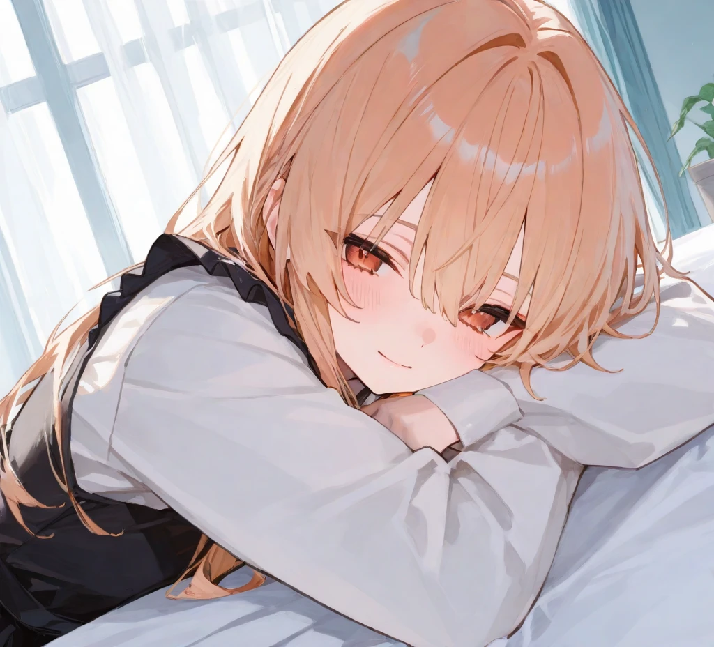 (white mouth mask)，(closed eyes:1.5), (lie on bed:1.5)，Highest quality, Anime Moe Art Style,Best Anime 8K Konachan Wallpaper，Perfect , (One Girl:1.5), (alone,13 years old:1.8),high school student, (short hair), (Straight hair:1.6)，(Medium chest)，(Blonde:1.8)，Complete limbs, Full Finger,medium breast，Small eyes,Accurate blue eyes, (hair over one eye:1.5)，Hair Clip, Very detailed,High resolution,Very detailed肌, Professional Lighting,8K eye detail, (Cute illustrations:1.2), (indoor),(Cute Girl's Room:1.4),(modern and sophisticated furniture:1.2),(plush velvet chair and ottoman:1.4),(elegant curtains and window treatments:1.2),(Designer Fashion:1.4),(Instagrammable fashion photo corner:1.2),(unique framed statement mirror:1.4),
(fashion runway style rug:1.2),(Customized closet filled with trendy clothes:1.2)，(gorgeous dressing table:1.2)，(Fashion Magazines:1.2)，(Cute decoration:1.4)，(chic lighting fixtures:1.4),(comfortable and stylish bedding:1.4)，(Specialized area for fashion accessories:1.3)，(高级饰品:1.2)，(fashion sketch and design book:1.2)，(bed:1.9)，(ankle socks:1.2)，nose blush ，A girl lying in bed with a cold with her head on the pillow, cute, detailed drawing, under art，
1 girl, bangs, bed, blush, sweat, cold, blond hair，(pajamas:1.5), indoors，lying on back, pillow, side lock, sleeping, on futon, on futon sleeping face to face，