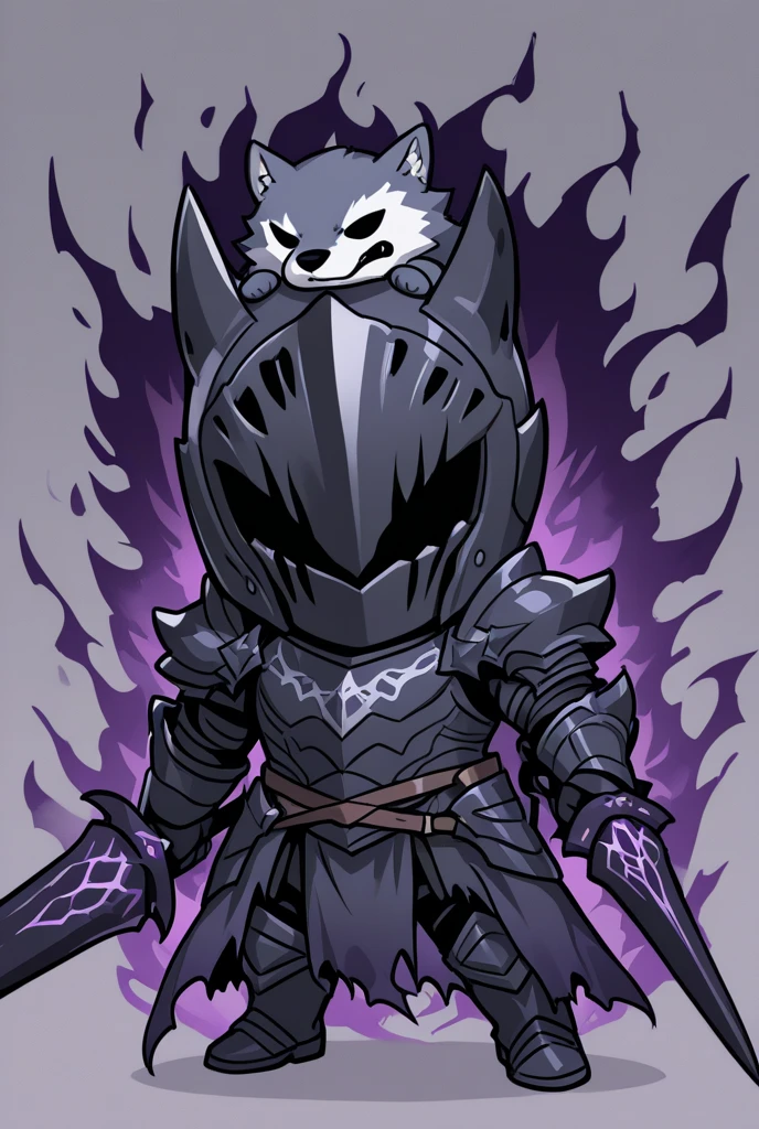 Raven Team Leader, 1girl, purple hood, animal ears, shaded face, purple skin, scar on eye, (furry), (body fur), purple fur, belt, straps, :p, torso symbol, metal gloves, upper body, looking at viewer, circle eyes, expressionless, crossed arms, forest background, midnight, epic, cinematic lighting, volume lighting, bright tone, warm color, colorful, masterpiece, super detail, high quality, best quality, highres, 16k,