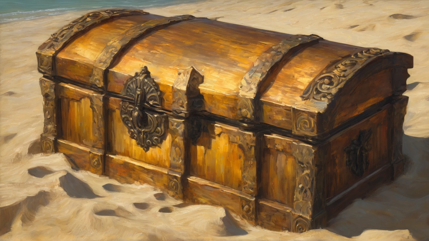 A highly detailed and realistic scorpion mimic treasure chest, covered in blood, returning to its favorite resting spot, intricate details, hyper-realistic, 8k, photorealistic, chiaroscuro lighting, dark moody colors, dramatic shadows, horror, fantasy, digital art
