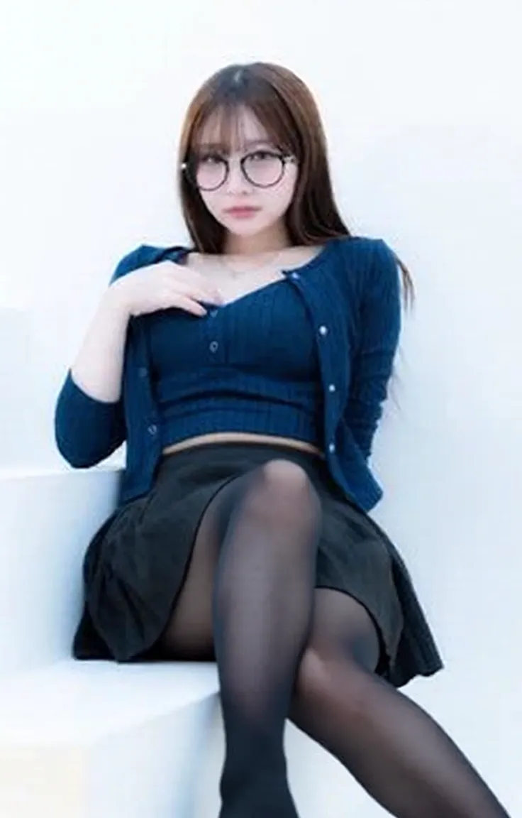 (best quality,8k,high resolution,masterpiece),  (ultra-detailed,realistic), 

(Do not generate ???? images), (Generate an image from her thighs to her head), ((Sit on a chair and open your legs to show the panties you're wearing)),  
(1woman),  (looking at viewer), 
(A Japanese woman, 30 years old and 155cm tall.), 

(she has short hair style), (A short hairstyle that gives off a neat and tidy impression), 
(she wears glasses), (Wellington-shaped glasses with black cell frames), 
(she is wearing a light blue shirt), (Neat and elegant collared light blue shirt), 　 
(she is wearing a navy blue miniskirt), (Neat and elegant navy blue flared mini skirt) 
(She is wearing a light blue bra and panties), 
(she is wearing brown ankle strap pumps), 

(Generate detailed images, especially of the eyes), (She looks at me with kind and caring eyes.),  

(Her impression is that of a woman who is pure, clean, gentle, yet possesses inner strength.), 

