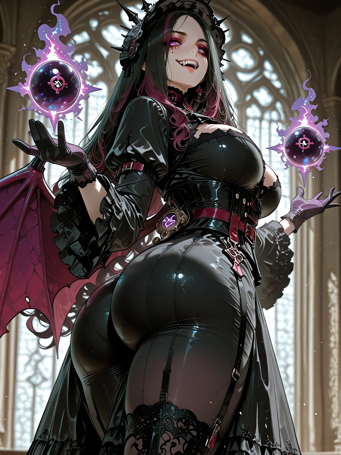 ((best quality)), ((masterpiece)), (detailed), perfect faces, (((Big ????))), two hot young busty girls, black lava outfit, stocking, beautyful faces, (( long length hair)), ((detailed eyes)), lightning in the background, ((dark castle in the background, ((lace thigh fix), garter belts (((the clothes melt off her))), (((black paint splattered on it))), (flying dragon in a background), black damaged corsets, ((clothes were torn in several places))), latex lingerie, (nun costumes), (((he wearing a black spiderman venom face mask))), venom, black dark venom, ((black lacy brassiere)), perfect detailed , (detailed eyes), ((photographed from front)) latex, ?????? pose, ??????? , long white hair, detailed eyes, good anatomys, big ???????, (((two person)))