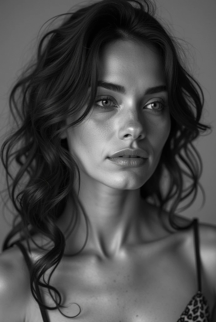 A photorealistic portrait of an incredibly beautiful Brazilian woman with light makeup, extremely detailed clear eyes, detailed symmetrical realistic face, extremely detailed natural texture, fuzz peach, hair at the auture of the shoulders and, masterpiece, absurdres, photo awarded by Lee Jeffries, Nikon D850 Film Stock Photograph, Kodak Portra 400 camera f1.6 lens, extremely detailed, amazing, fine details, rich colors,   hyper realistic texture, dramatic lighting, unrealengine, trend in artstation, cinestill 800 tungsten, looking at the viewer, realistic photo, RAW photo, TanvirTamim, high quality, highres, sharp focus, extremely detailed, cinematic lighting, 8k uhd, -imagine-