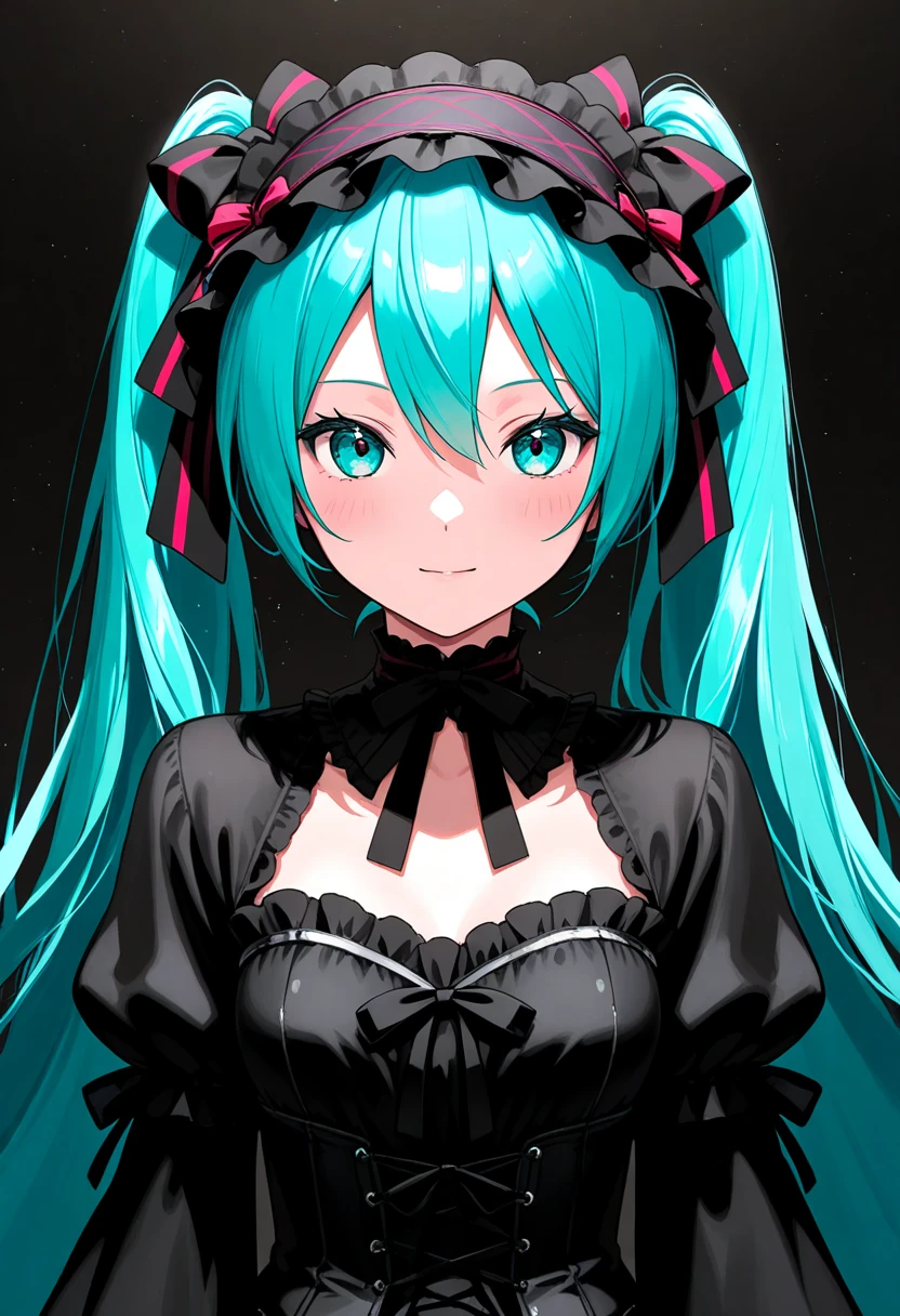 cute anime girl, 1girl, miku hatsune, beautiful detailed eyes, beautiful detailed lips, extremely detailed face, long blue hair, twintails, colorful dress, flower crown, glowing eyes, magical girl, fantasy elements, vibrant colors, soft lighting, cinematic composition, digital painting, (best quality,4k,8k,highres,masterpiece:1.2),ultra-detailed,(realistic,photorealistic,photo-realistic:1.37)