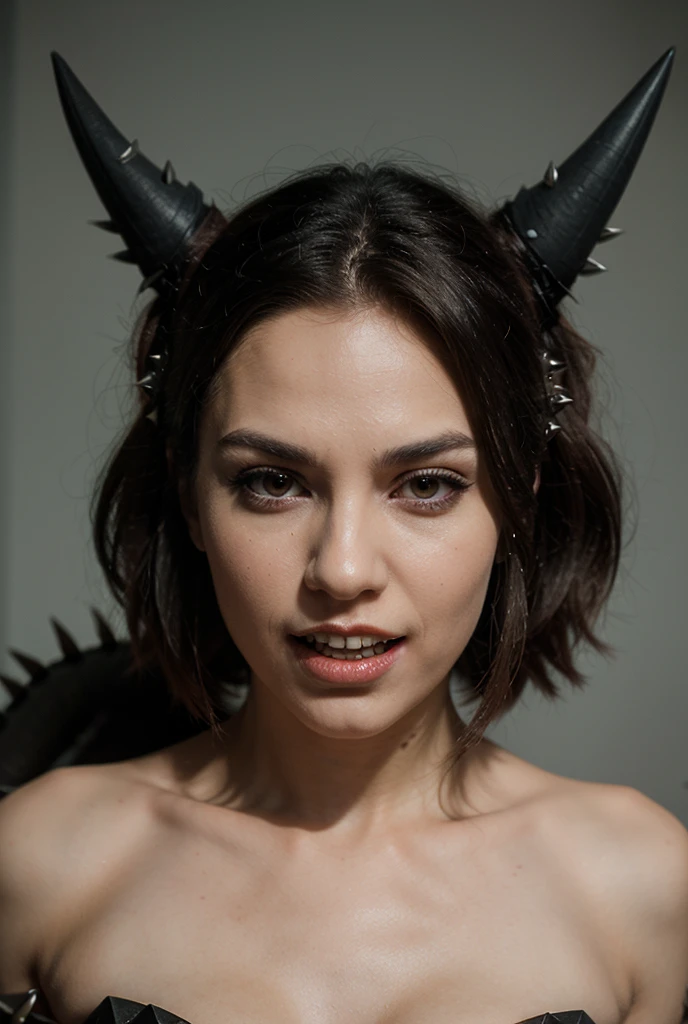 a close up of a cartoon of a woman with a tongue, commission for high res, fangs and drool, angry high moral ???? werewolf, tiefling, demoness, kitava insatiable hunger, dragon vore art, full art illustration, tiefling from d & d, closeup. mouth open, a very beautiful berserker woman, vore art