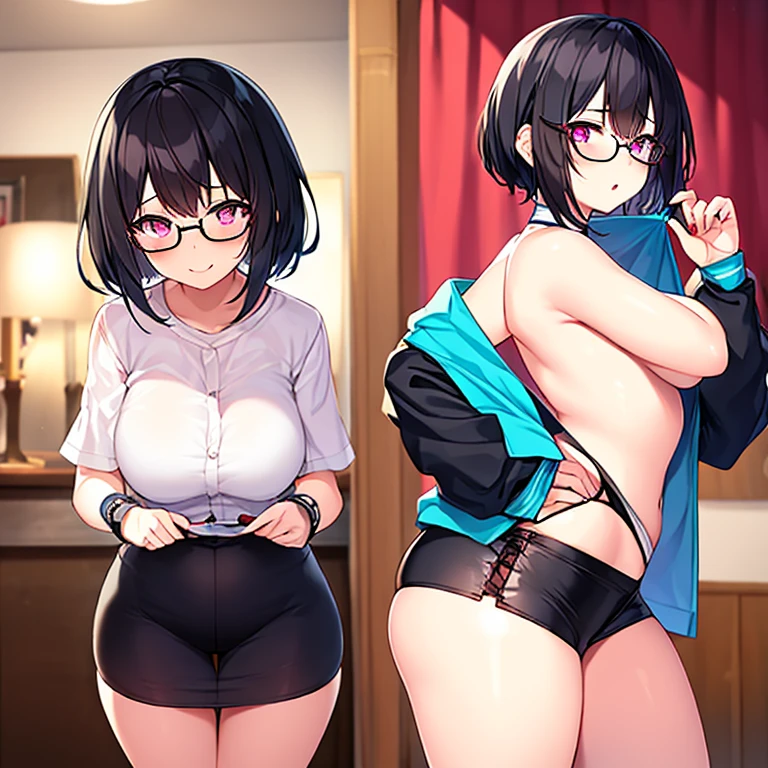 Character
lucia (scott malin), 
c starlett musi cassie
General
1boy 1girls ass backboob black hair blush bouncing ass bulge dat ass   under clothes hoodie  imminent  light-skinned female looking back  pants pov pov crotch underboob white background