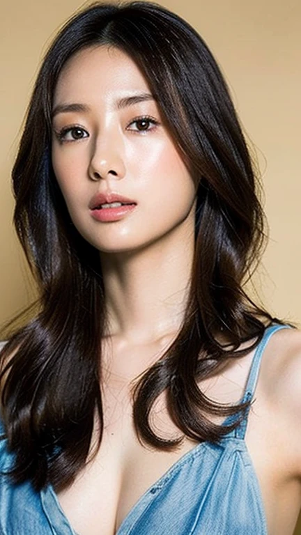 (highest quality, 8K, 32K, masterpiece, UHD:1.2),beautiful woman photo, ((full body)),standing,face focus, extra large size_one piece, simple background, smile,natural light,one person,Upper body,((middle aged)),morning,White furniture,natural,healthy,stylish,Good posture,sporty,simple room,Fashion Model,Are thin,Japanese,realism,Semi-long hairstyles,((Front-facing)),