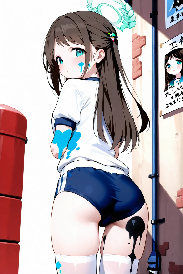 ((Highest quality)), ((masterpiece)), (detailed), 8K White and blue sailor suit ((Wearing socks)) Small ???????, ?????, height 120cm, , outdoors, partially ?????????, ???????, ????? ???????  ((Overflowing with ??????????)) Drooling, shapely legs, naughty expressions, exhibitionism (((There is always a ????? in the ????))) No makeup, demure, short hair (Hairstyle: Side tail, ponytail, or twin tail)  ((Precise CG)) Anime face, small girl, visible uterus, short torso, shopping street, holding adult toy, standing, showing ????, spreading ???, soaking wet, ????? ????????????, messy face