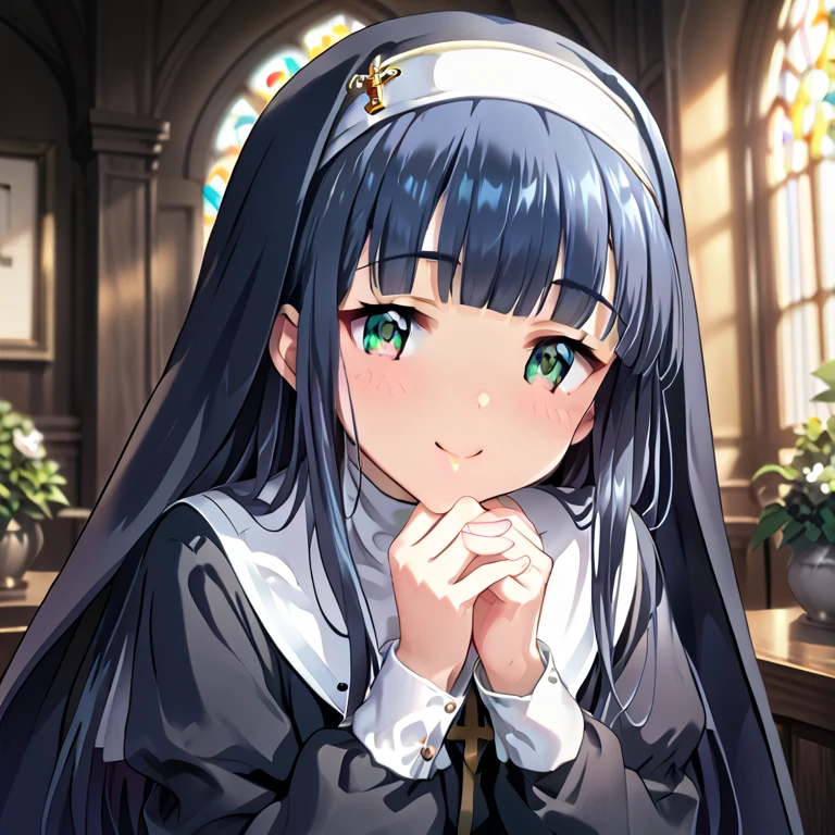 mariatakayama, maria takayama, long hair, blue eyes, fang, aqua eyes, smile, open mouth, seventeen years old
BREAK jewelry, heart, necklace, nun, habit, white short skirt
BREAK outdoors, lying on the ground
BREAK looking at viewer, (cowboy shot:1.5),
BREAK (masterpiece:1.2), best quality, high resolution, unity 8k wallpaper, (illustration:0.8), (beautiful detailed eyes:1.6), extremely detailed face, perfect lighting, extremely detailed CG, (perfect hands, perfect ),