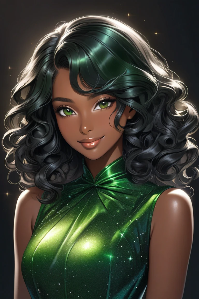 hyper realist, cinematographic,(Rihanna), CURVEFIT FEMININA LEGGING pants - LIFTS BUMBUM green, silver shirt, portraite, gazing at viewer, 独奏, breasts big, thick-thighs, Curvy hips, big buttocks