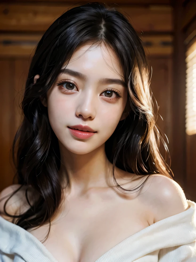 Young Vietnamese woman with captivating beauty, completely , facing forward with confidence, showcasing her slender, vulnerable body in its rawest form. Her large, expressive eyes, full of life and emotion, are the epitome of realism and beauty, perfectly captured in this high-quality image. ((young Vietnamese woman:1.3)) ((:1.5)) ((perfectly :1.4)) ((beauty and the face:1.3)) ((large beautiful eyes:1.4)) ((realistic:1.2)) ((high quality:1.3)) ((best quality masterpiece:1.1)) ((ultra high resolution: