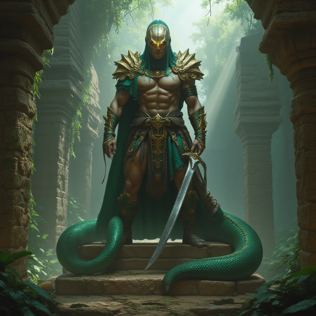 solo, kemono, (dragon), anthro, female, ((black body)), scales, tail, muscles, medium breasts, leather armor, sitting, nose ring piercing, face paint, toe claws, gladiator sandals, depth of field,(best quality),(masterpiece),(ultra detailed)