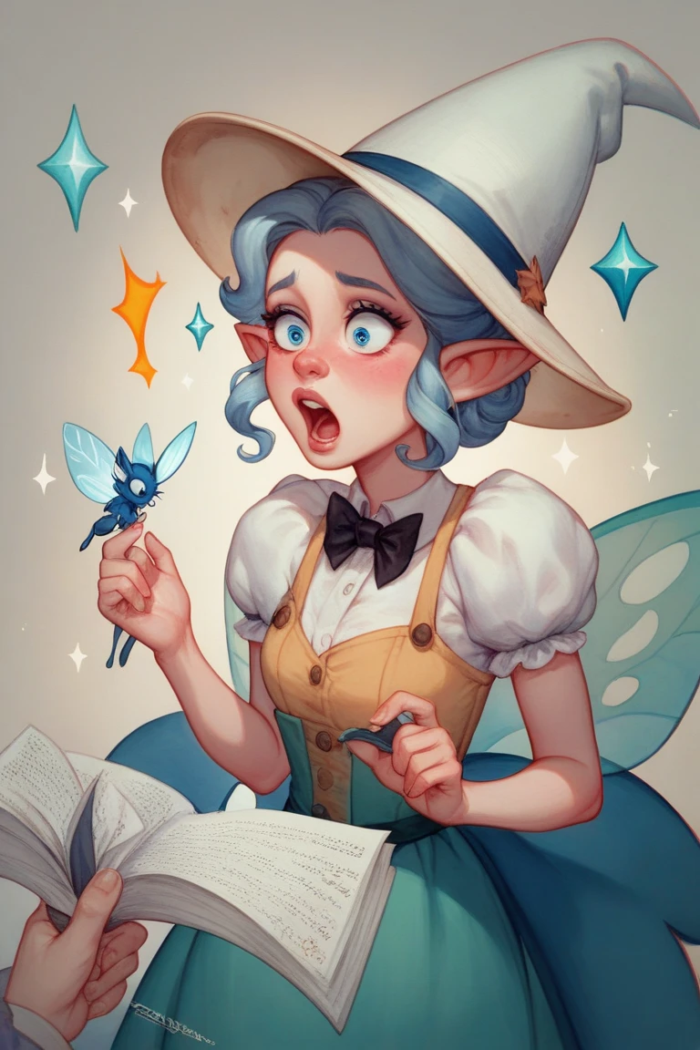 A surreal(((beautifully drawn love letter))), created by a tiny, cutely drawn surreal little fairy, featuring intricate ((( ink letters))), dotted with flecks of sparkling (glitter) that cast a ethereal glow across the parchment like falling starlight