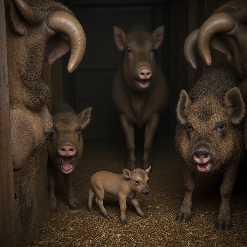 (anthro sheep), (male werewolf) score_9, score_8_up, dream prompt:score_9, beautiful, detailed cute face, blushing, shocked expression, reverse suspended congress, looking surprised, crying,  hooves in view ((screaming)), , saliva, , spreading legs, arms behind back, grabbing butt, , chibi, young, ((closed eyes)), shortstack, barn, night