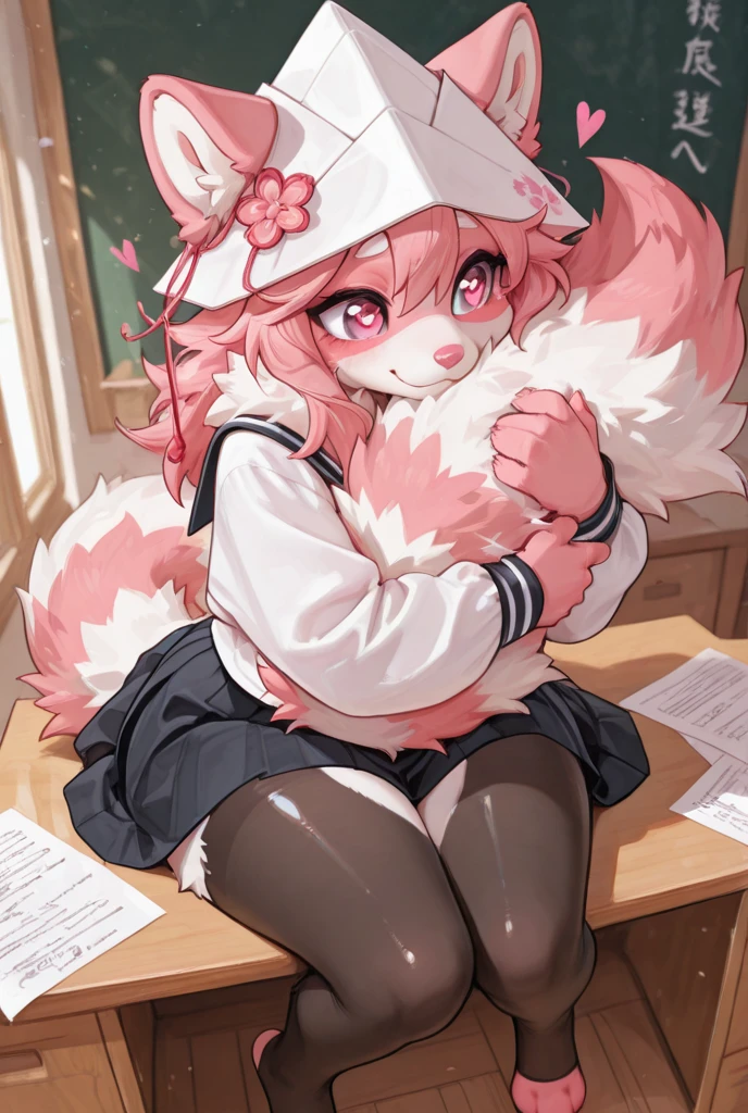 ,,1girl,Girl with horse ears and tail,Silver Hair,Red eyes,Curly medium short hair,Square glasses,Wearing a large white coat,hoodie,,Dairy-free,garter belt,Troubled expression,,Sit on a chair,desk,Character portrait,full Art,比基尼,,Open ,,