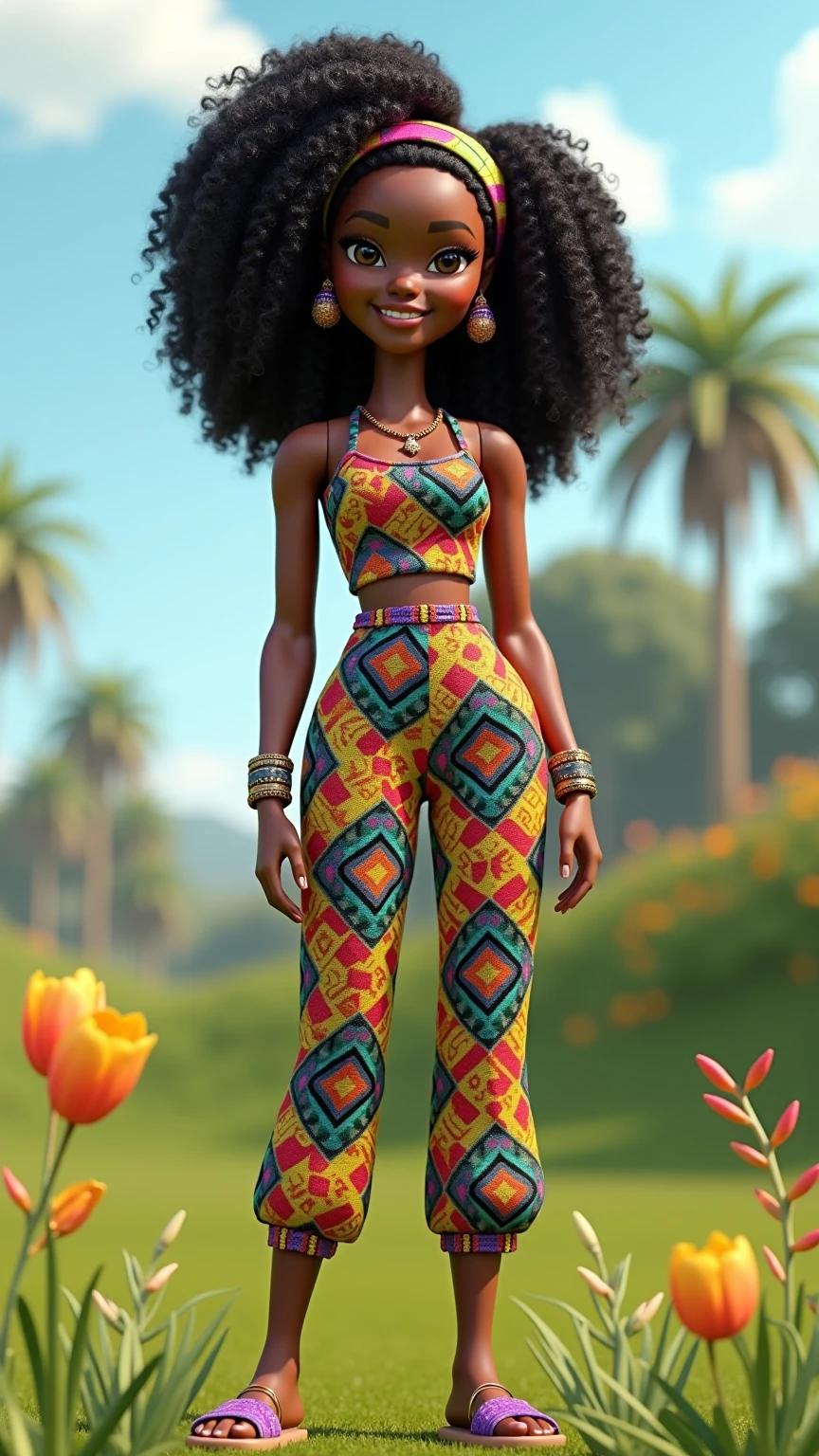 mulher + africana + latina + pele escura + corpo inteiro + totalmente nua + deserto + African braids + cabelo longo + seio grande + abdome definido + tatuagem no peito + colar afro + coroa de ossos + sem roupa