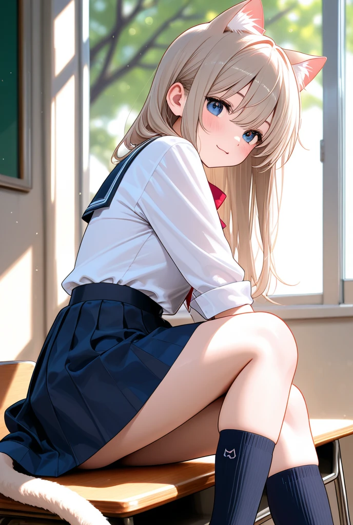 classroom with many students sitting anime