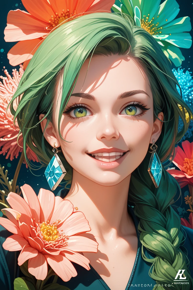 a nomadic mystic man, dominance of , medium , reincarnation of leaves, male, cute, happy, (best quality,4k,8k,highres,masterpiece:1.2),ultra-detailed,(realistic,photorealistic,photo-realistic:1.37),detailed eyes,detailed lips,extremely detailed face,long eyelashes,intricate tattoos,flowing hair, leaves,smoke,glowing aura,vibrant colors,warm lighting,natural environment,organic textures,fantasy art style
