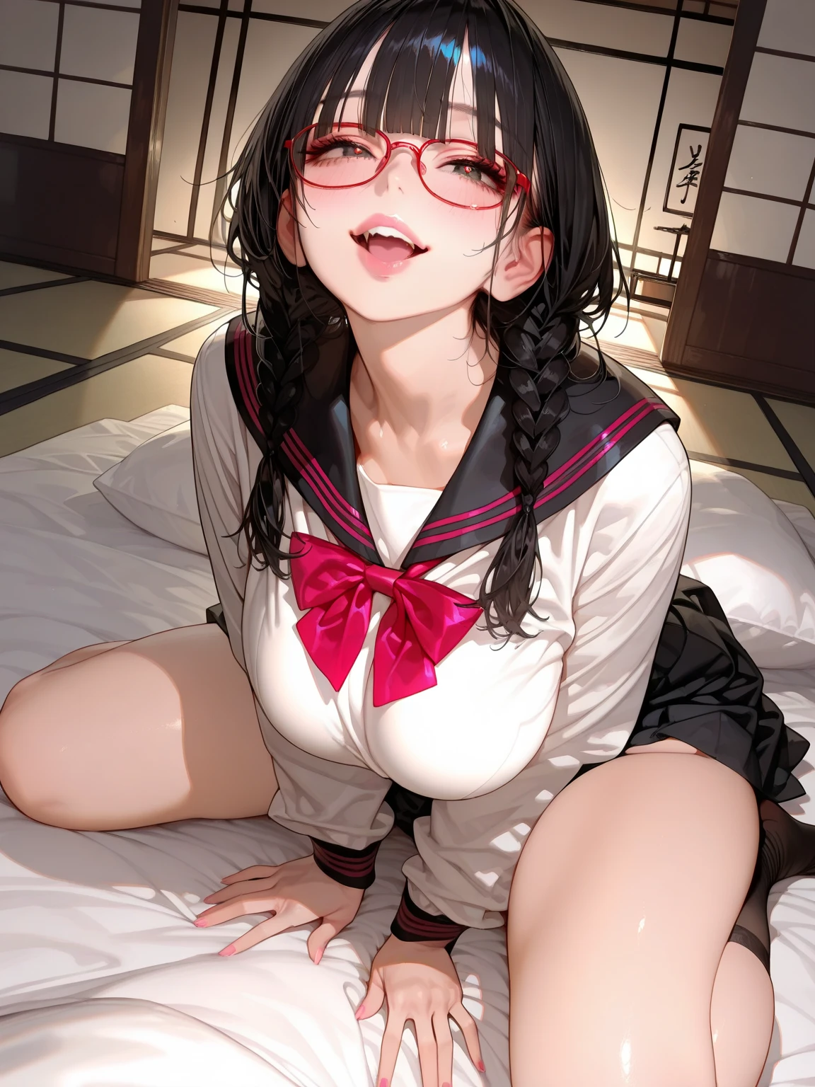 Primer de los pies, imagen extremadamente clara, Photography, ricos detalles, beautiful girl soles, pelo cualquier color, lentes, sujetador abierto, Bragas negras, , +18, mujer de anime, primer plano de los pies, pies, +18, ,