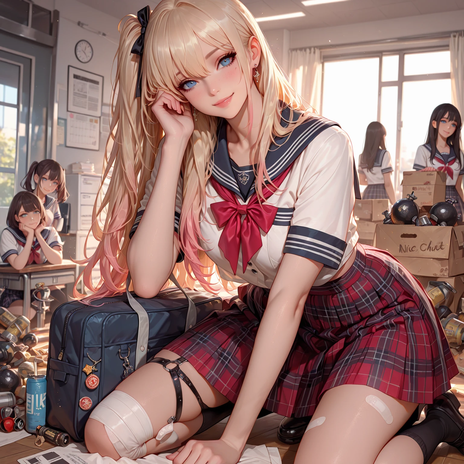 Woman in yellow shirt and hat holding mobile phone, wearing honey - themed , sakimichan, Anime girl cosplay, a hyperrealistic schoolgirl, Lori, a hyperrealistic schoolgirl, , Cute Schoolgirl, Realistic Young Gravure Idol, Kantai Collection Style, small curvy , sakimichan hdri