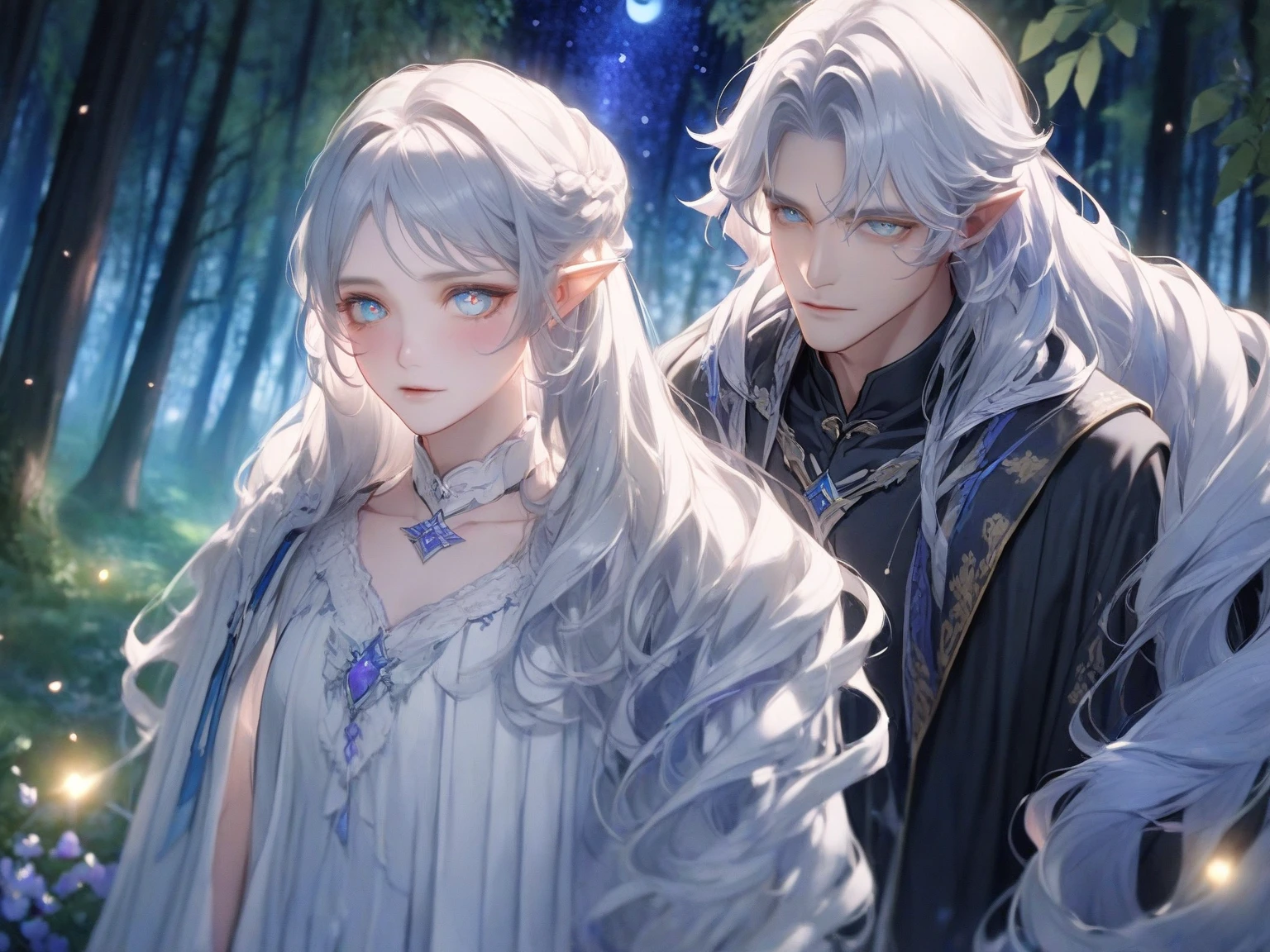 Anime - style image of two women in front of a castle - SeaArt AI