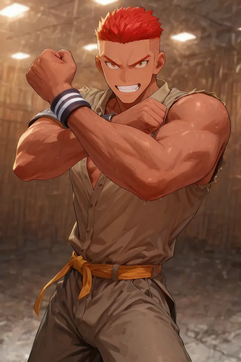 肌肉武僧動漫角色生成
