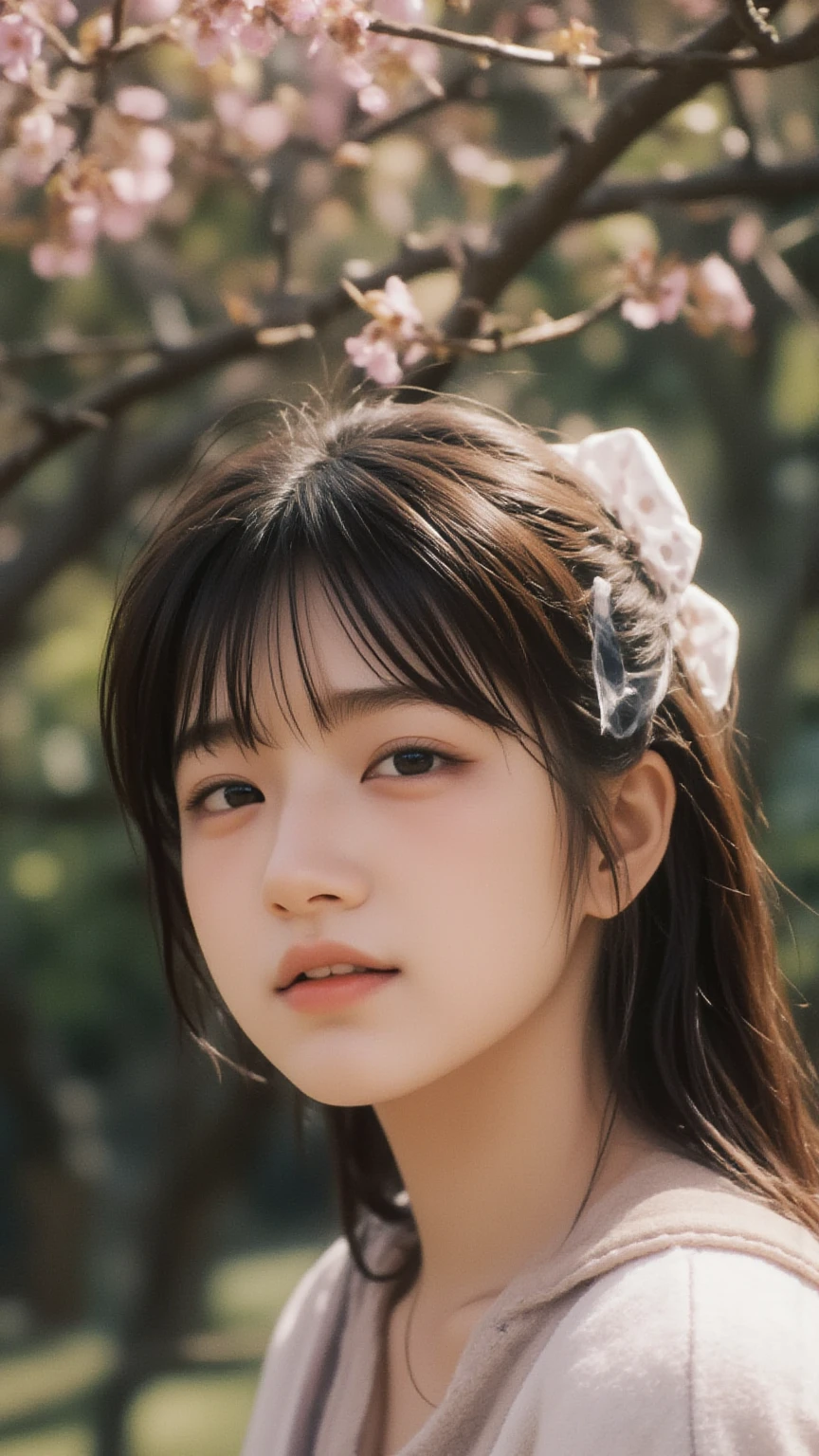 In a futuristic scene, Japanese geisha with machinery in elaborate garden. She has beautifully detailed eyes and lips that complement her face. Geishas wear traditional kimonos with intricate patterns and designs. Around her are bright Cherry tree and a quiet carp pond. A scene drawn by combining illustration and photorealism, Ultra-detailed brush strokes and clarity, Bright colors. Lighting emphasizes the elegant features of the geisha, Gives her porcelain skin a soft glow. Top quality artwork, 4K or 8K resolution, Showcase the intricate details of geisha attire, Cherry tree, And the shimmering scales of carp. overall color scheme 、A combination of traditional Japanese colors, crimson, wait., blacks, and subtle gold accents, With a futuristic twist. Fusion of ancient tradition and modern technology 、Create captivating and visually striking masterpieces.