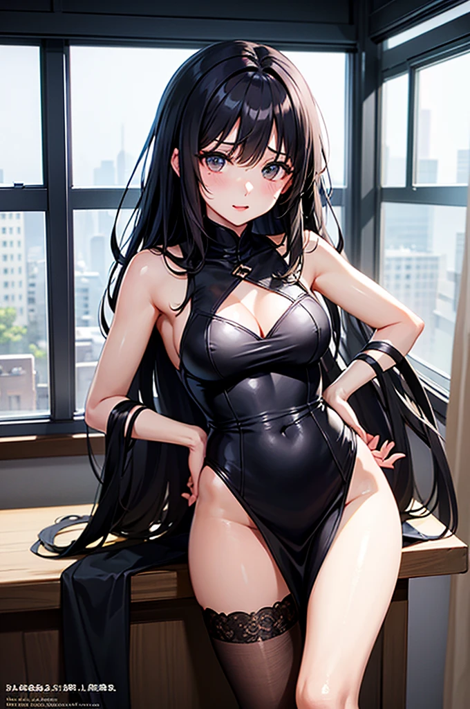 （8K，nmasterpiece：1.2），（ultra detaile，sexly），（Smile with：1.1），（（Long white wavy hair）：1.3，beautiful details eyes，large black eyes，Perfect proportions，Bright eye，Light makeup，gargantilha，ear ornament，Pink and moist lips），1 sexy big tits teen sat on the bed in my bedroom and ，She has long white wavy hair，With stylish rimless glasses，Wear a sexy  bikini maid outfit，Sweat soaked her hair and clothes，The sexy and feminine temperament is immediately released，（prefect eyes）Her figure is very sexy，seios gigantescos，Heavy breasts，Fitness buttocks，Fabric covers the breasts，White silk tulle，Stretch meat，Fair and moisturized skin，Be dignified and religious，Full body photo），（The atmosphere is ambiguous，misty background，Fairy tale world：1.2）