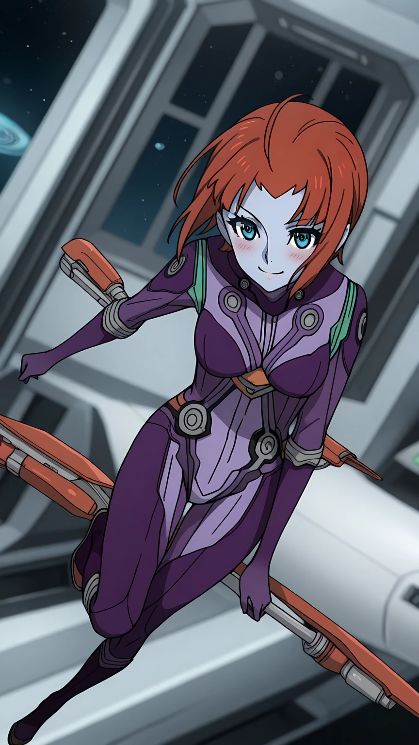 masterpiece, best quality, 1girl, cowboy shot, tali'zorah, tali'zorah from mass effect, hood, purple , mask, (helmet, faceless), hood up, alien, inside, evangelion anime style, anime screencap, 1990s_\(style\)