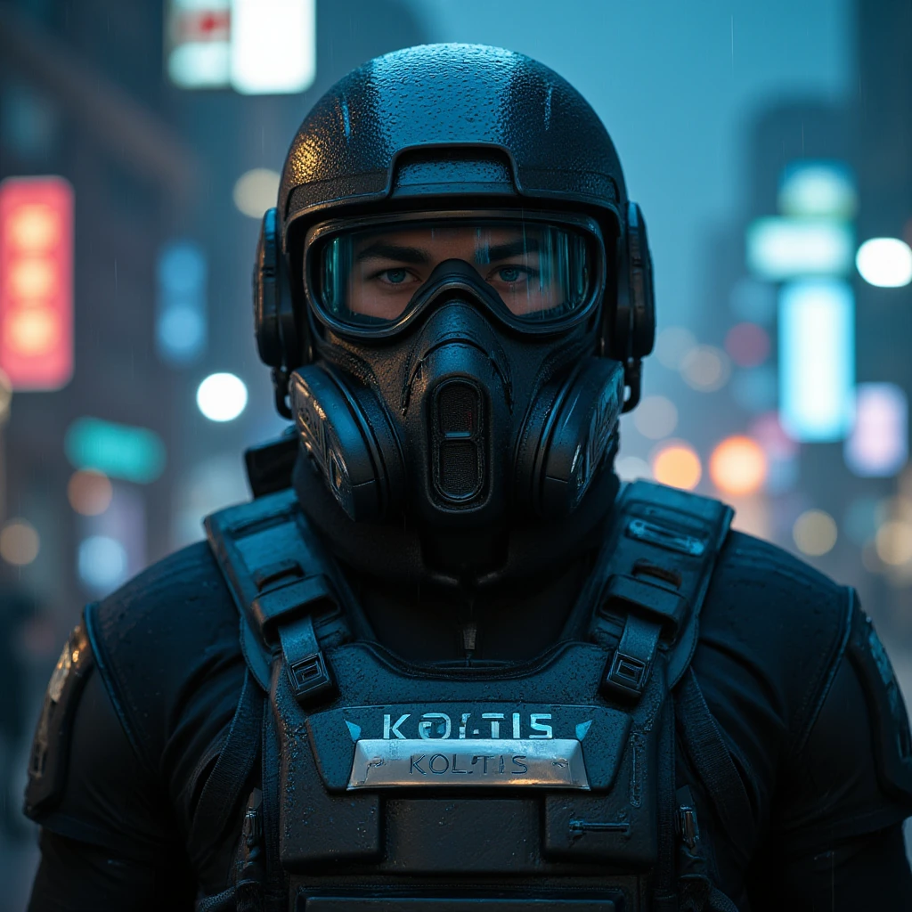 close-up detailed portrait of Kakashi Hatake from Naruto, hyper realistic, glowing blue eyes,dramatic, gritty, intense expression, best quality, 8k, insane details, intricate details, hyperdetailed, high quality, masterpiece, mid shot, macro shot, holographic reality, holographic halo, motion blur, game light effect, rim light, soft light, movie rim light, delicate light, cyberpunk style, oil painting texture, full length shot, 3D artist, detailed, futuristic, lightning, 