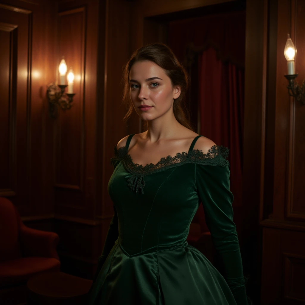 a beautiful woman with blue eyes, medium breasts, Countess of Hungary, wearing a red dress, hyper realistic, ultra detailed, 8k, photography, dramatic lighting, dramatic colors, dramatic atmosphere, dark and moody, cinematic, chiaroscuro, dramatic shadows, dramatic highlights, dramatic depth of field, dramatic composition, dramatic pose, dramatic expression, dramatic clothing, dramatic jewelry, dramatic background, dramatic environment, dramatic colors, dramatic lighting, dramatic mood