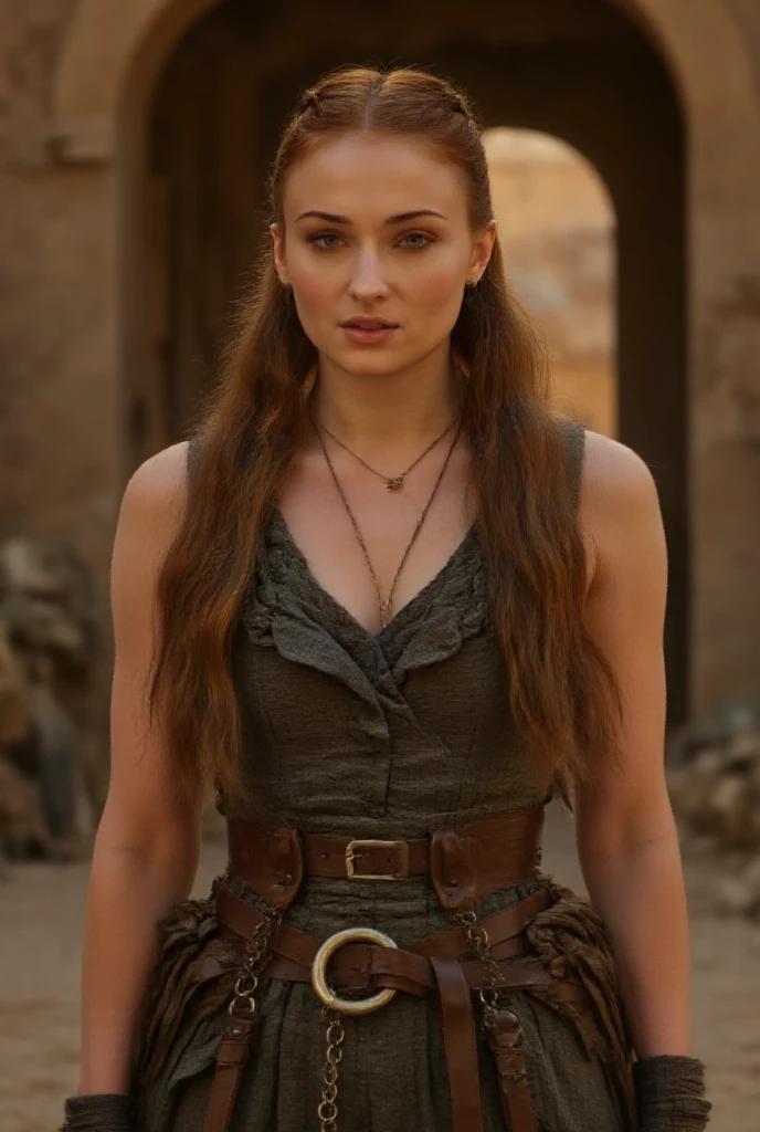 Looks like Kirsten Stewart, A stunning intricate full color portrait of (sks woman:1) as (viking warrior), (barbarian), Barbarian warrior queen, fluffy streax hair, styled hair, epic character composition, by ilya kuvshinov, alessio albi, nina masic, sharp focus, natural lighting, subsurface scattering, f2, 35mm, film grain,