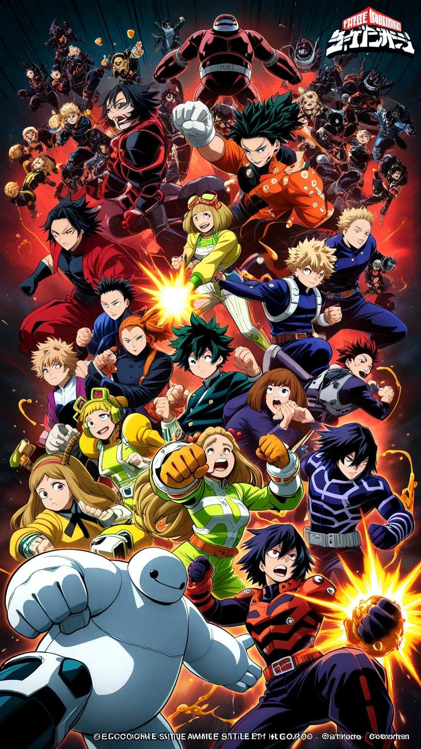 1girl, female focus, boku no hero academia, masterpiece, best quality, very aesthetic, cowboy shot, , ponytail curly hair, orange hair, dark pink eyes, smirk, red pendant, lavender jaket, dark purple shirt, purple shorts, pantyhose, fingerless gloves, belt, jewelry, spikes, boots 