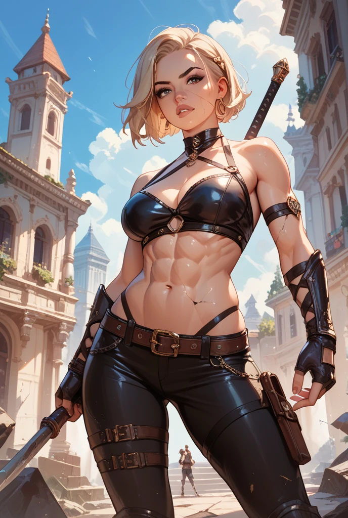 girl, superhero Thor, combat stance, highly detailed, vibrant appearance, creative behavior, imaginative, , spontaneous, small breasts, sexi,  breasts, , revealing, highest quality, skin texture, intricate details, (cinematic lighting), RAW photo, 8k, masterpiece,best quality,ultra-detailed,very detailed illustrations,extremely detailed,intricate details,highres,super complex details,extremely detailed 8k cg wallpaper