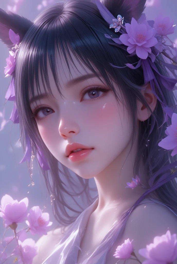 black long hair, blunt bangs,((((Jet black, black hair)))),(ultra-detailed eyes, beautiful and detailed face, detailed eyes: 0.9), ,((full shot)), , longeyelashes, beautiful hair, beautiful face, beautiful detailed eyes, beautiful clavicle, beautiful body, beautiful chest, beautiful thigh, beautiful legs, beautiful fingers, unity 8k wallpaper, anatomically correct, (((masterpiece))), (((best quality))), (((ultra detailed))), (((high-resolution))), ((super fine illustration、thin thighs)),Ultra-detailed photography with great depth of field, detailed eyes, ,small breasts,(((Put your hands on your face、))),(masterpiece,best quality,ultra-detailed),1girl,beautiful and detailed face, detailed eyes,Earth,Lanky ,grin、Slender 、Beautiful girl alone、、a 、(((,(White flowers,full bloom),(abyssal),(Flowing water),(a dull blue world tree:1.14))))、Beautiful girl alone、 choker、Dark red dress、 , head down, head tilt, (from side:0.75)、muito sensual, com roupas apertadas,, extremamente sexy, ,dal-1、Sanpakugan, Junji Ito,(((tomie)))、l, flower, garden, starry sky, Beautiful modeling,, close up of face, ,Her eyes shone like dreamy stars,tsurime
