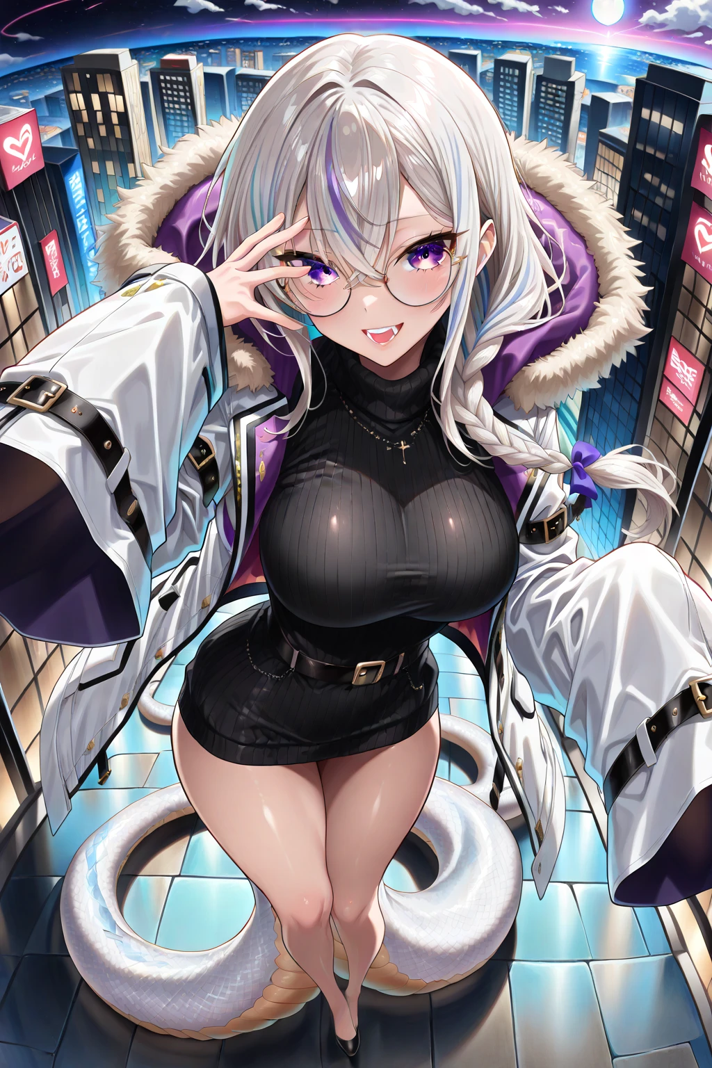 biwa hayahide \(umamusume\), under rim glasses, Sexy body, big tits, sexypose, taimanin , taimanin leotard