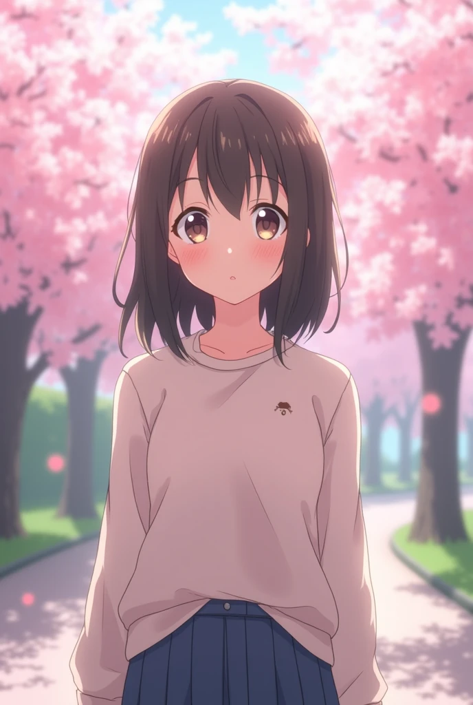 Appearance: 1 year old teenager,70 tall, brown hair and dark eyes, simple clothes and a timid, cold expression.
art style: アニメ