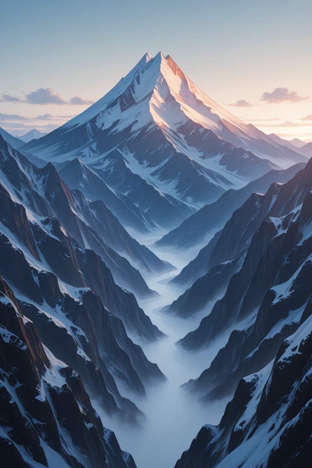 Russian 15 year old girl, strot hight, round chubby smiling face, thick legs, round big hips, slem West, masterpiece, blue eyes, Braun hair , (best quality:1.2), [:intricate details:0.2], fair glossy glowing skin blush check , natural big breasts cleavage,( wearing , sports  green tshirt black full trouser winter jacket, snow mountain pik sunset time,