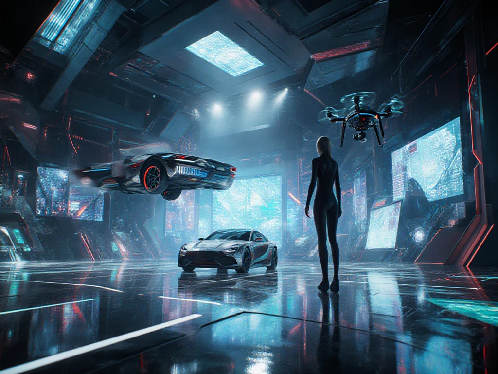 Brightly colored abstract aerial view image of a (((((futuristic railway station beside ocean))))) with a spiral, a (((futuristic all-glass train))) passing by, epic beautiful space sci-fi, chaotic cinematic space rift, Greg Beeple, Beeple and Tim Hildebrandt, Beeple and Jean Giraud, (((giant glass lion sculpture))), galaxy space sci-fi, ringworld, by Mike "Beeple" Winkelmann. Matrix style, (((Matrix cascading code))), (((a futuristic twin tower skyscraper with a unique twisted design))), (((OLED GUI interfaces in the building))), at night, (((((1girl, solo))))), photo realistic, (((((((large-breast:1.2 body, cleavage:1.4))))))), (((((off broken mini sling-shirt and black sling , extreamly short pleated  exposing ))))), (((((running pose))))), (((((((matrix style black micro sunglasses))))))), ((((((((((aiming with a short gun)))))))))), (((((looking at camera))))), (((very low view))), (((((half-body thigh level medium shot))))), (((cinematic lighting))).