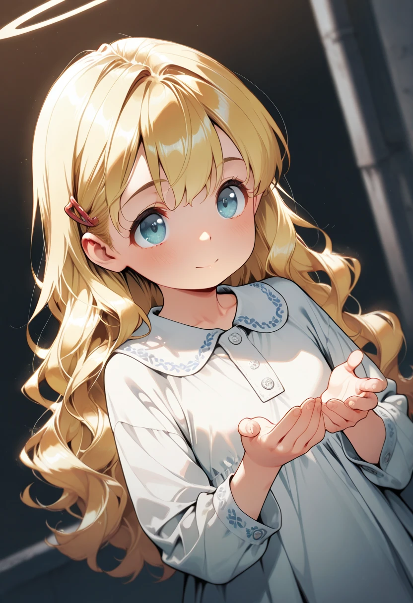 looking at viewer,half-closed eyes,(best quality:1.2),(very aesthetic:1.2),(detailed:1.2),(masterpiece:1.2),(highres),(black background),solo,1girl,(mesugaki:1.3),(,baby face:1.3),(very long hair:1.3),(red eyes),(standing:1.3),hair between eyes,blonde hair,pale skin,One girl is peeing,embarrassed, blush,Keep one's mouth shut,In the street,(girl is peeing self:1.3),
