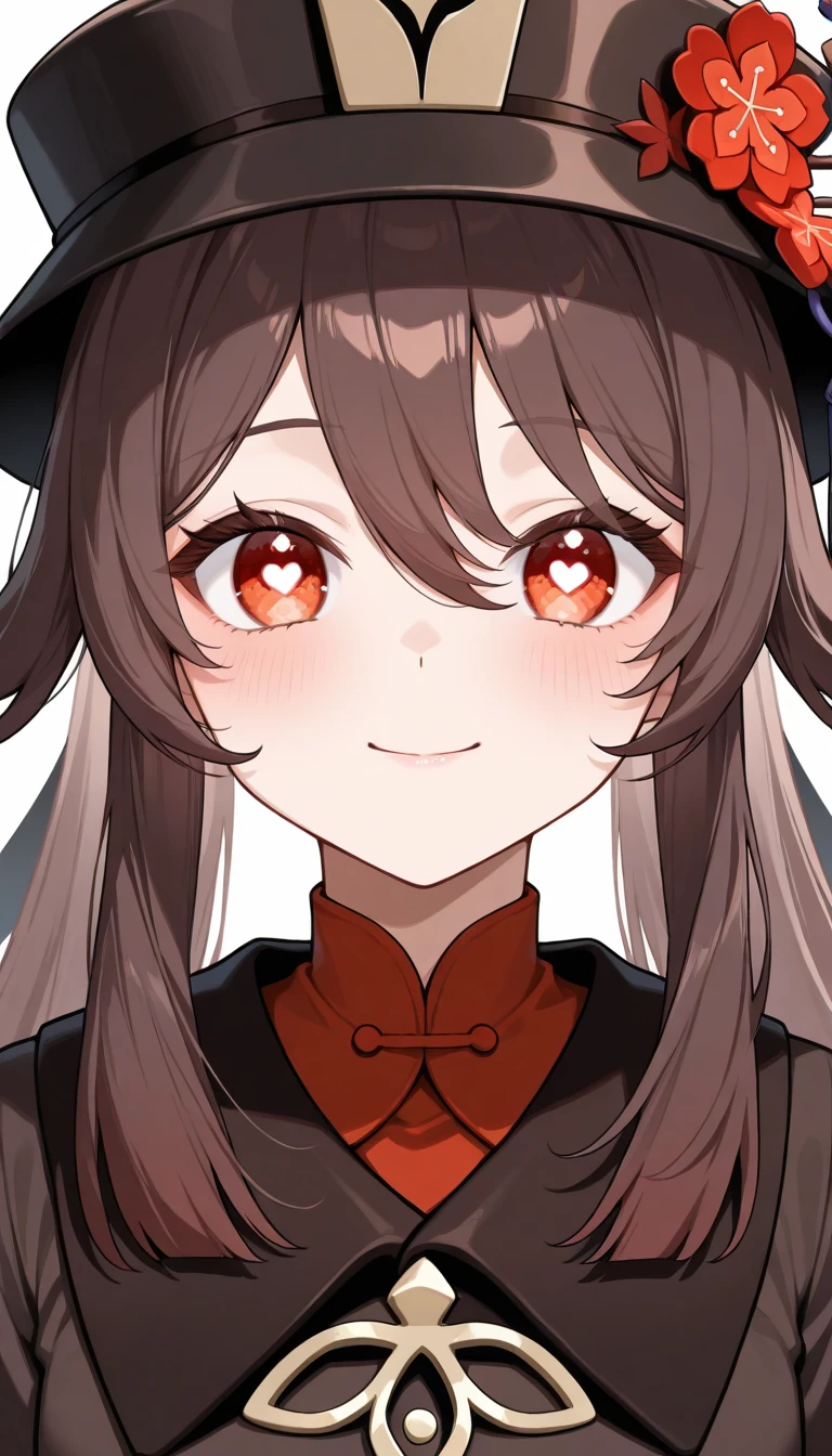 1girl, solo, blush, looking_at_viewer, short_hair, bangs, blue_eyes, simple_background, black_hair, ribbon, original, bow, hair_between_eyes, closed_mouth, hair_ribbon, hair_bow, hairband, grey_background, red_bow, lips, blood, makeup, border, portrait, eyeshadow, blood_on_face, red_lips, black_border, bow_hairband