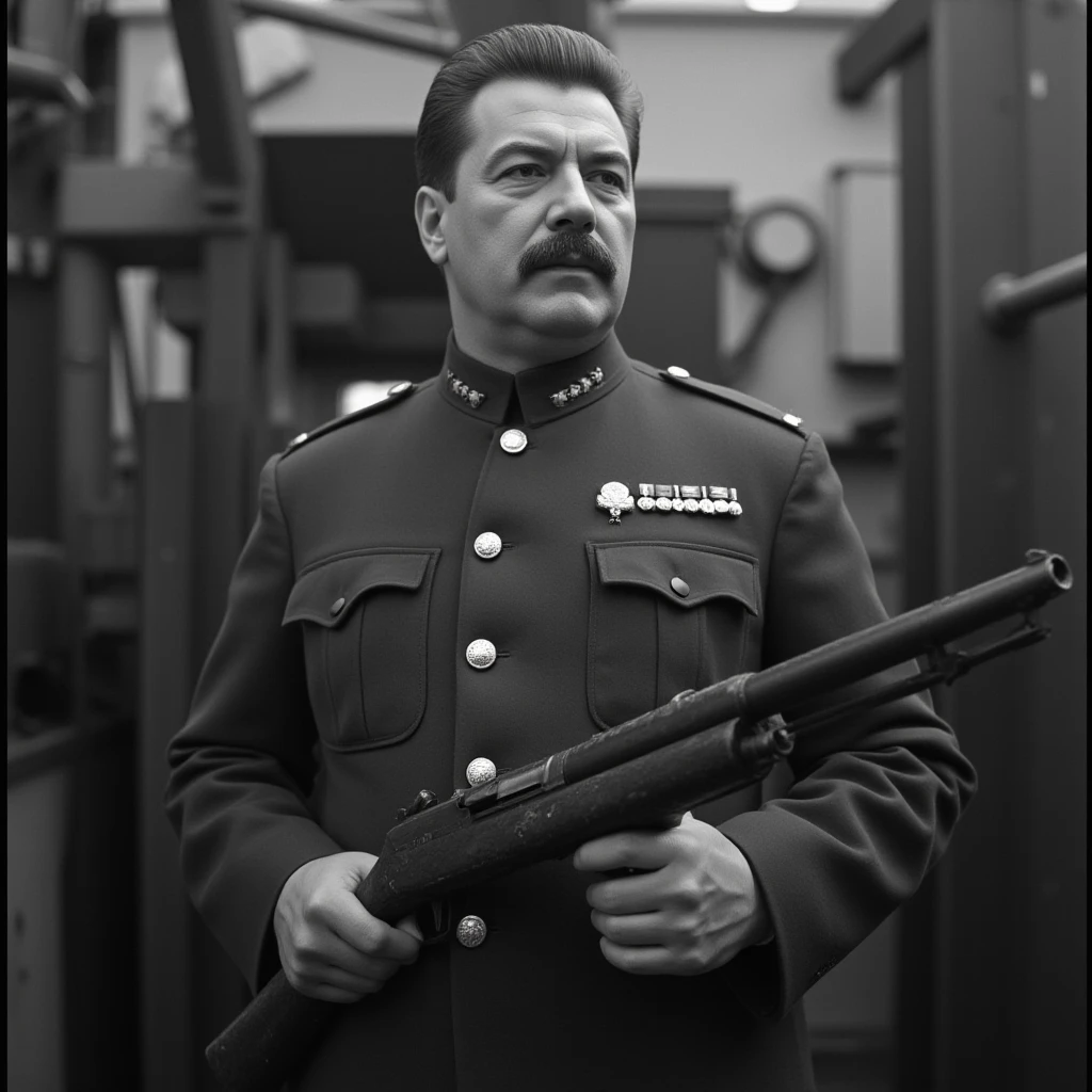 , looking towards the horizon, with an air of triumph and ambition
