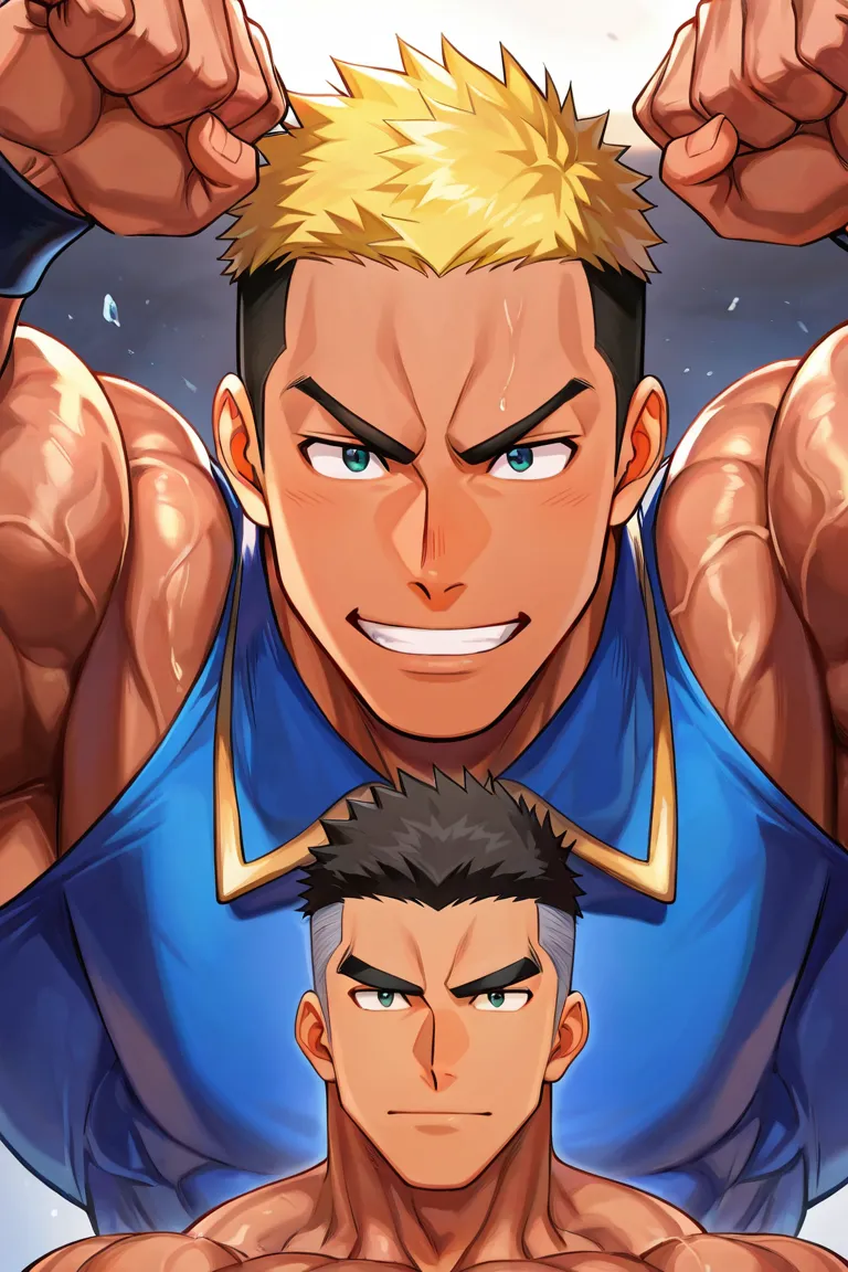 肌肉角色動漫插畫生成